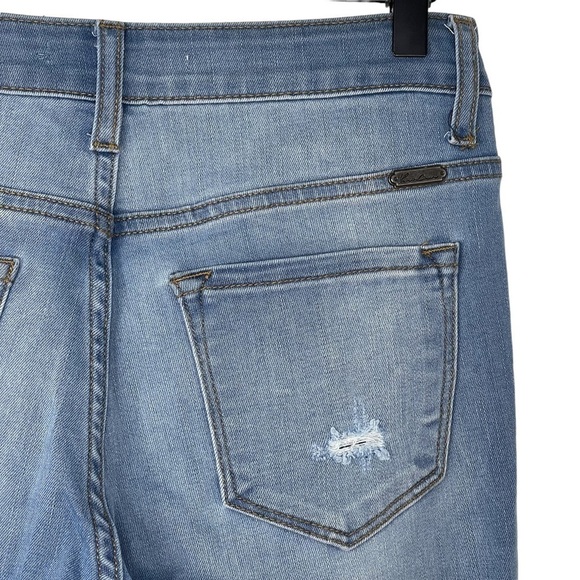 Kancan Skinny Jeans 26 Embellished Pearl High Rise Distressed Stretch Denim - Picture 8 of 11